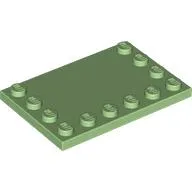 Plate Special 4 x 6 with Studs on 3 Edges