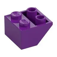 Slope Inverted 45° 2 x 2 [Ovoid Bottom Pin, Bar-sized Stud Holes]