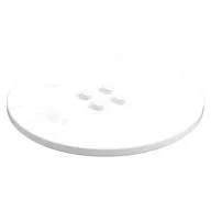 Plate Special Round 8 x 8 with 2 x 2 Center Studs with Groove