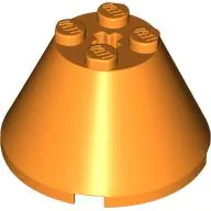 Cone 4 x 4 x 2, Axle Hole [Plain]