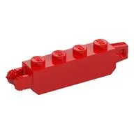 Hinge Brick 1 x 4 Locking with 1 Finger Vertical End and 2 Fingers Vertical End, 9 Teeth