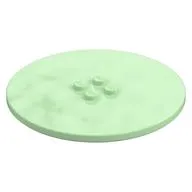 Plate Special Round 8 x 8 with 2 x 2 Center Studs with Groove