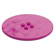 Plate Special Round 8 x 8 with 2 x 2 Center Studs with Groove
