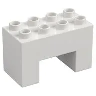 Duplo Brick 2 x 4 x 2 with 2 x 2 Square Arch
