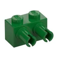 Brick Special 1 x 2 with 2 Pins, Round Pin Holes