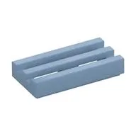 Tile Special 1 x 2 Grille with Bottom Groove