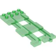 Duplo Train Track End with 2 x 4 Plate on One End