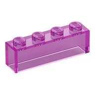 Brick 1 x 4 without Bottom Tubes