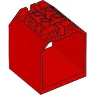Container / Box, Open Ended 4 x 4 x 4 with 1 Hinge Finger Each End [Plain]