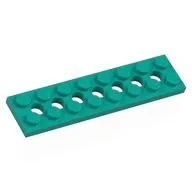 Technic Plate 2 x 8 [7 Holes]