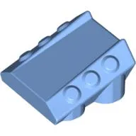 Slope 2 x 2 No Studs, with 3 Side Pistons Raised Edges