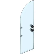 Door 1 x 4 x 11 1/3 Arched Top