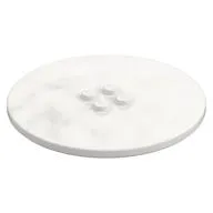 Plate Special Round 8 x 8 with 2 x 2 Center Studs with Groove