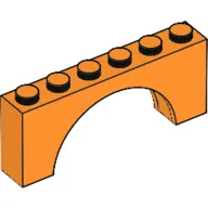 Brick Arch 1 x 6 x 2 - Thick Top with Reinforced Underside