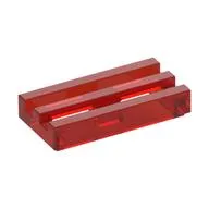 Tile Special 1 x 2 Grille with Bottom Groove
