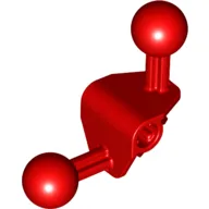 Large Figure Skeletal, Limb, Angular 90°, 4 x 4 x 2 with 2 Ball Joints, and Axle Hole