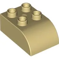 Duplo Brick 2 x 3 with Curved Top