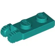 Hinge Plate 1 x 2 Locking with 2 Fingers On End, with Groove, 9 Teeth