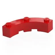Brick Round Corner 4 x 4 Macaroni Wide with 3 Studs