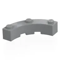 Brick Round Corner 4 x 4 Macaroni Wide with 3 Studs