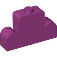 Brick Curved 1 x 4 x 2 Centre Stud Top