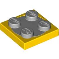 Turntable 2 x 2 Plate, Light Bluish Gray Top [Complete Assembly]