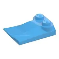 Wedge Curved 2 x 3 x 2/3 Two Studs, Wing End