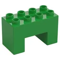 Duplo Brick 2 x 4 x 2 with 2 x 2 Square Arch