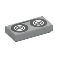 Tile 1 x 2 with Video Tape and Reels Print