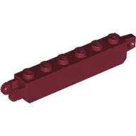 Hinge Brick 1 x 6 Locking with 1 Finger Vertical End and 2 Fingers Vertical End, 9 Teeth