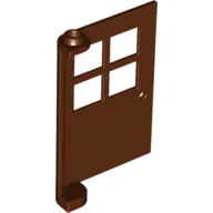Door 1 x 4 x 5 with 4 Panes, Squared Base