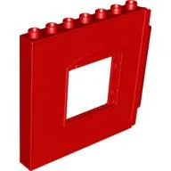 Duplo Building Wall 1 x 8 x 6 with Window Opening, Hinge on Right