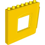 Duplo Building Wall 1 x 8 x 6 with Window Opening, Hinge on Right