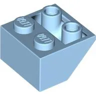 Slope Inverted 45° 2 x 2 [Ovoid Bottom Pin, Bar-sized Stud Holes]