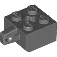 Hinge Brick 2 x 2 Locking with 1 Finger Vertical and Axle Hole [+ Opening]