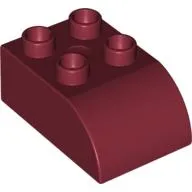 Duplo Brick 2 x 3 with Curved Top
