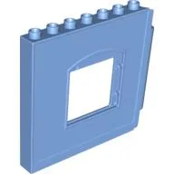 Duplo Building Wall 1 x 8 x 6 with Window Opening, Hinge on Right