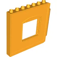 Duplo Building Wall 1 x 8 x 6 with Window Opening, Hinge on Right