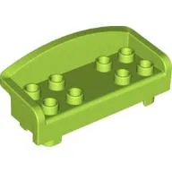 Duplo Couch / Sofa with Rounded Back and Eight Studs