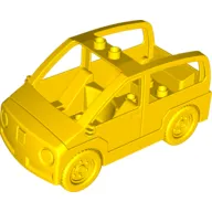 Duplo Car with 2 Studs on Roof, Dark Bluish Gray Base