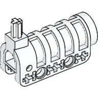 Launcher, Technic Competition Cannon, Round Bottom with Same Color Ends