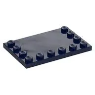 Plate Special 4 x 6 with Studs on 3 Edges
