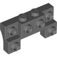 Brick Special 2 x 4 - 1 x 4 with 2 Recessed Studs and Thick Side Arches