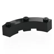 Brick Round Corner 4 x 4 Macaroni Wide with 3 Studs