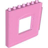 Duplo Building Wall 1 x 8 x 6 with Window Opening, Hinge on Right