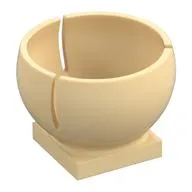 Cylinder Hemisphere 2 x 2 Ball Turret Socket Base
