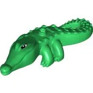 Duplo Animal Alligator Type 2 - Mouth Opens, Narrow Snout (Crocodile)