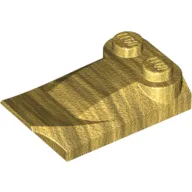 Wedge Curved 2 x 3 x 2/3 Two Studs, Wing End