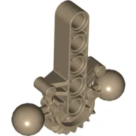 Large Figure Skeletal, Torso with Beam, 2 Ball Joints, and 7 Tooth Half Gear