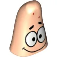 Minifig Head Special, Starfish with Eyes and Smile Print (Patrick)